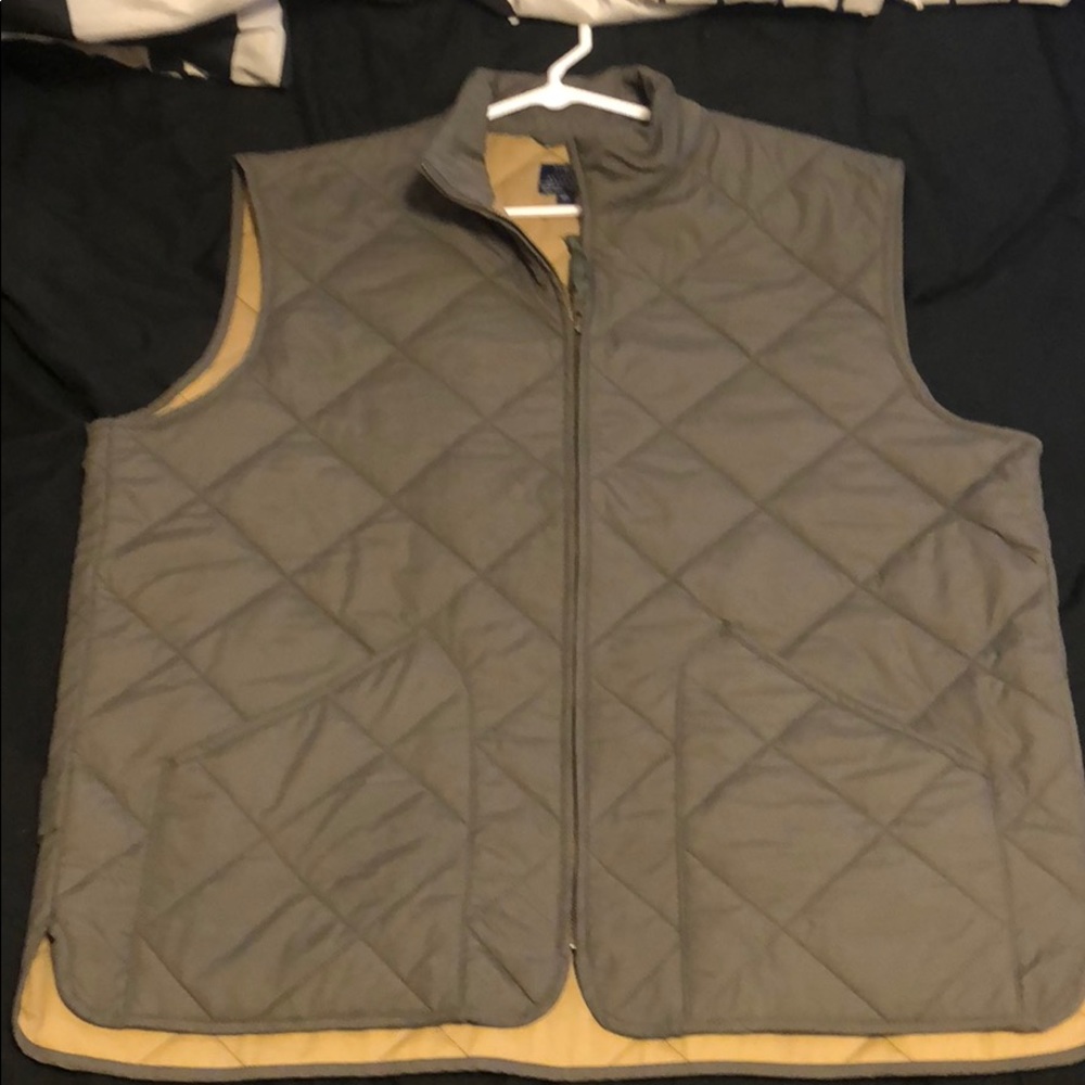 J. Crew olive green quilted vest